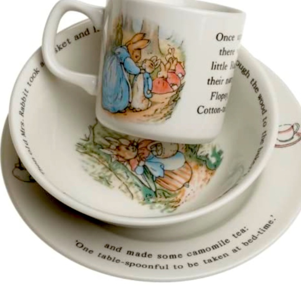 🐇 Wedgwood Peter Rabbit Original 3-Piece Set 🥕